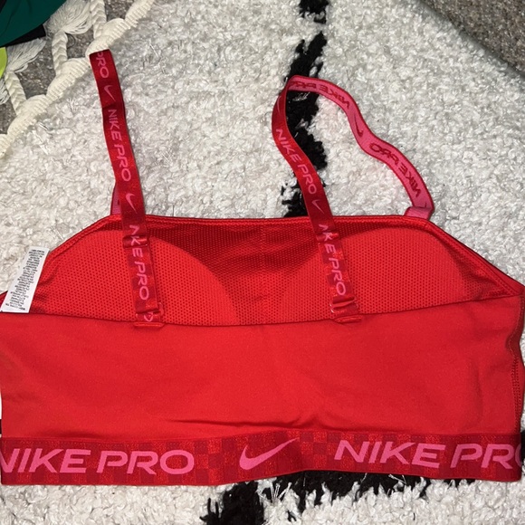 Nike Indy University Red Light Support Bandeau Sports Bra - Picture 5 of 5